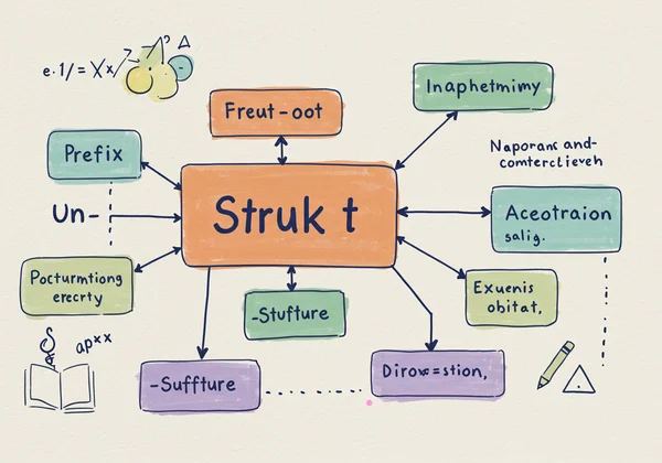 Breaking down words using prefixes, roots, and suffixes