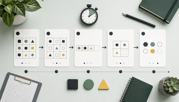 Timed question grid concept